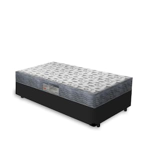 Cama Box Solteiro + Colchão D45 Iso 150 Ortobom 96cm Preto - Suporta até 120Kg Por Pessoa