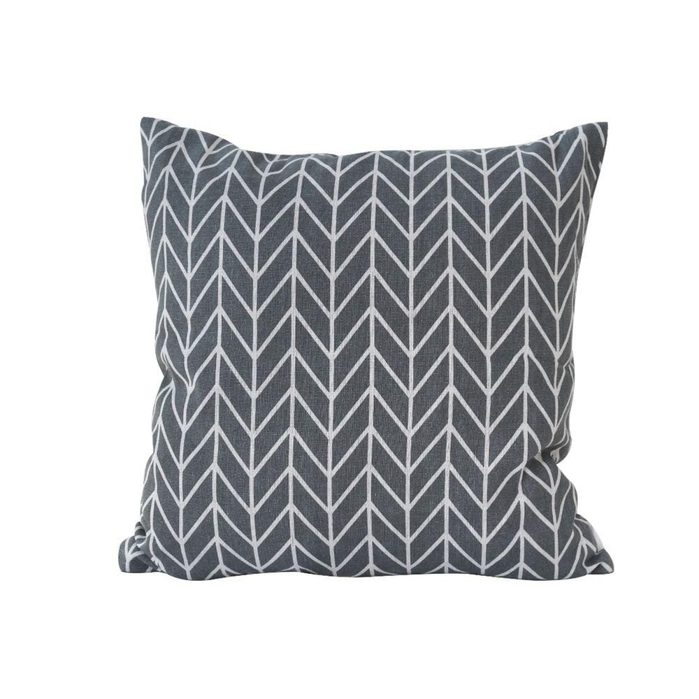 Capa De Almofada Estampa Geométrica Em Tecido 100% Poliéster 40X40cm