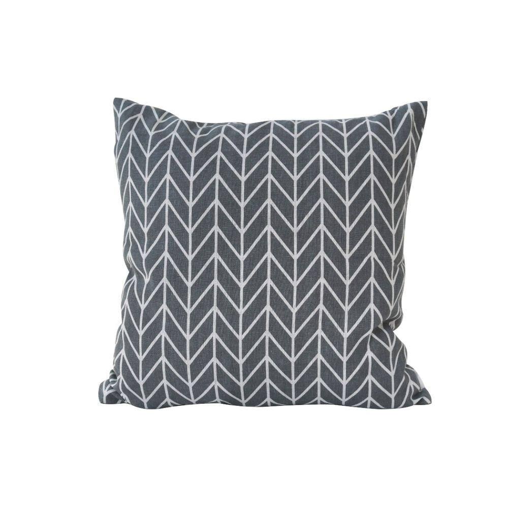 Capa De Almofada Estampa Geométrica Em Tecido 100% Poliéster 40X40cm