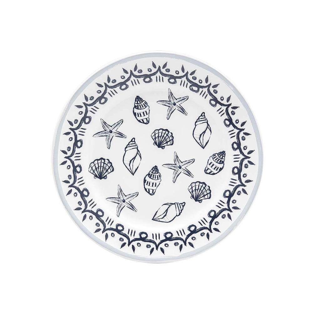Conjunto De 6 Pratos Sobremesa 22 Cm Flamingo Osteria