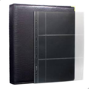 Álbum Fichário 50 Folhas Cédulas 3 Espaços Aba 32x24 Cobra Fosco GF