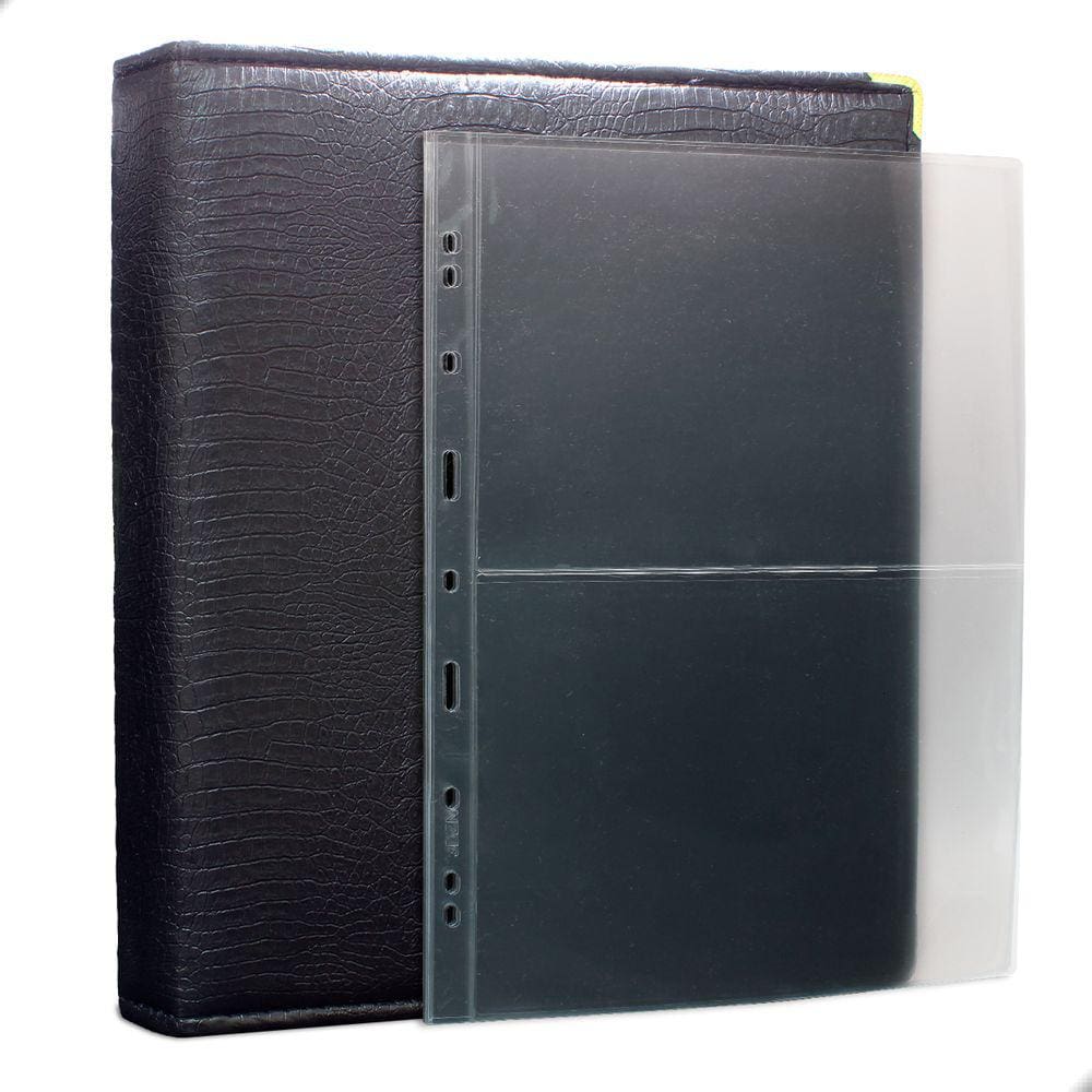 Álbum Fichário 20 Folhas Cédulas 2 Espaços 32x24 Cobra Fosco GF