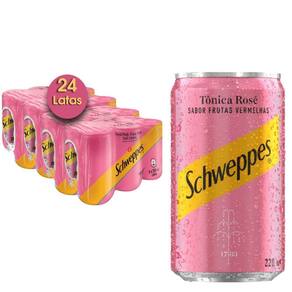 Tônica Schweppes Rose Frutas Vermelhas 220ml 24 Latas