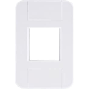 Placa 2 Postos Juntos 4x2 Tramontina Tablet Branca Tramontina