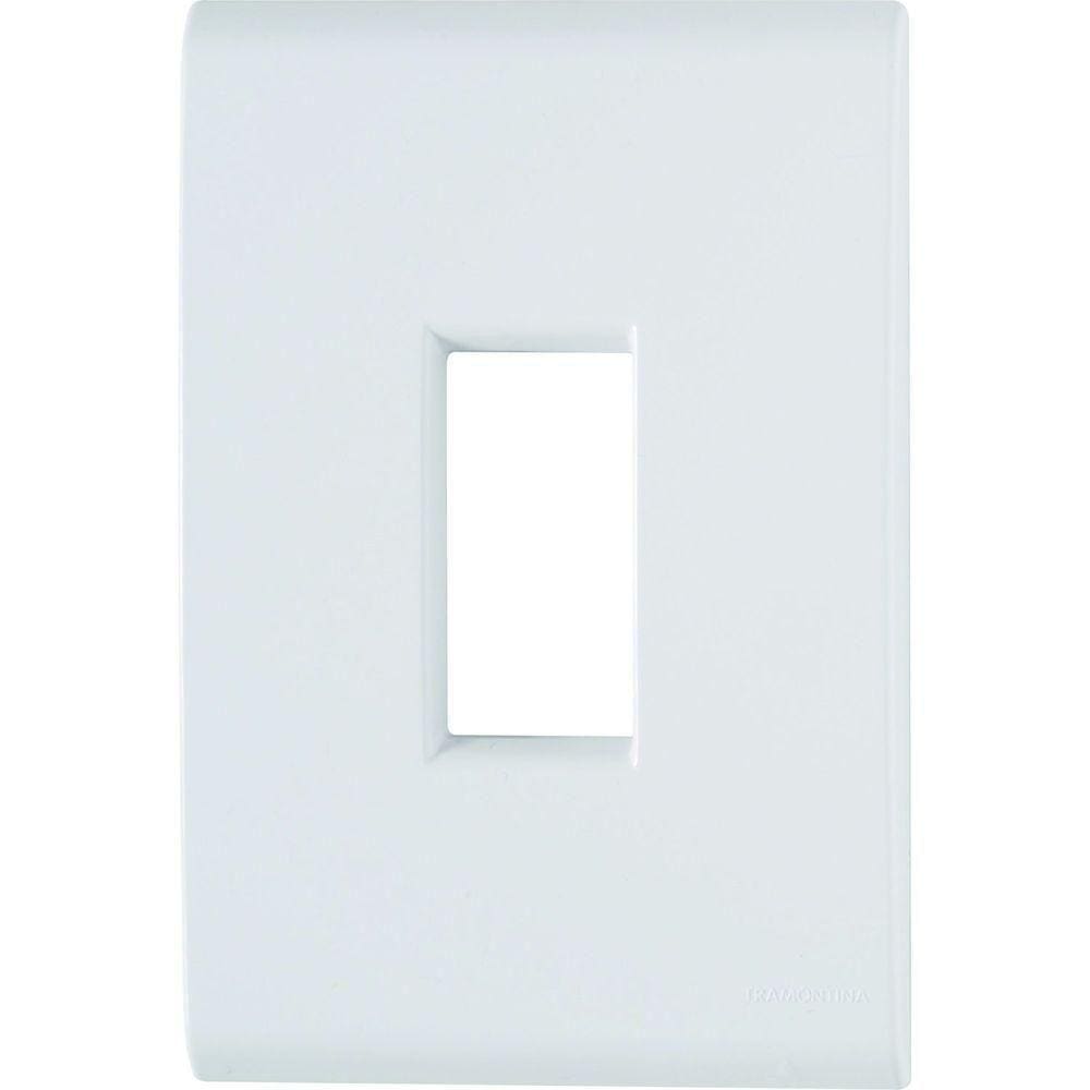 Placa 1 Posto Vertical 4x2 Tramontina Liz Branca Tramontina