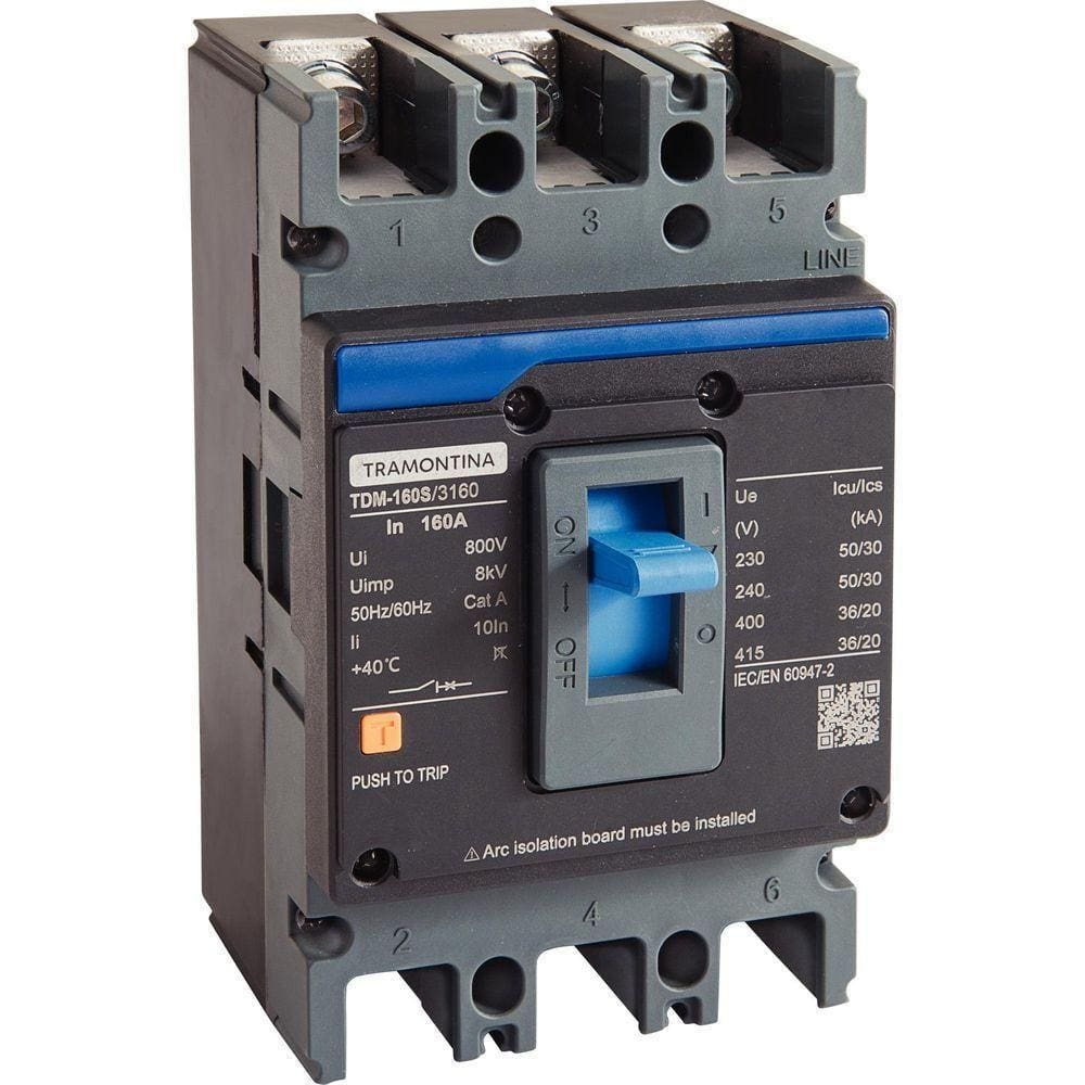 Caixa Moldada Tramontina Tdm 160s 3160 3p 160 A 50 Ka Tramontina