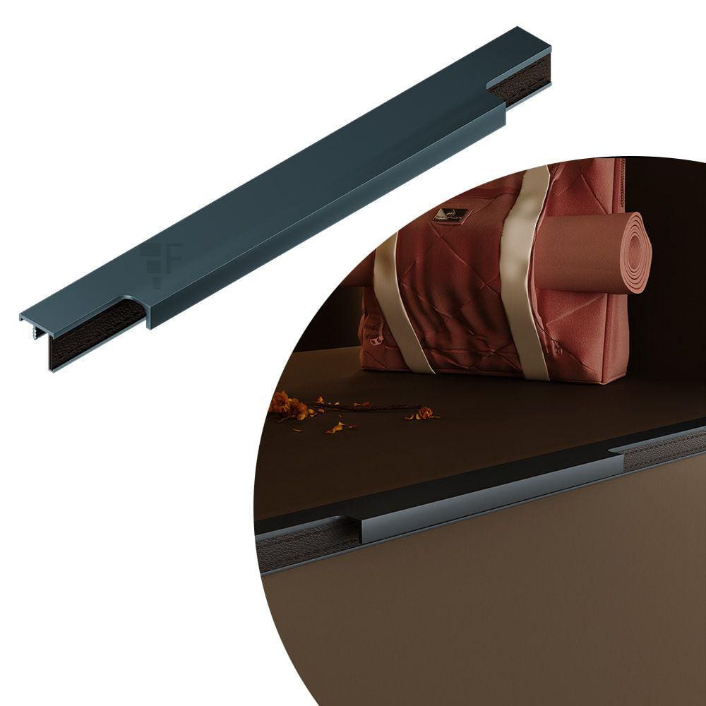 Puxador Recale IL 8040 - Gray/Coffee - 600MM