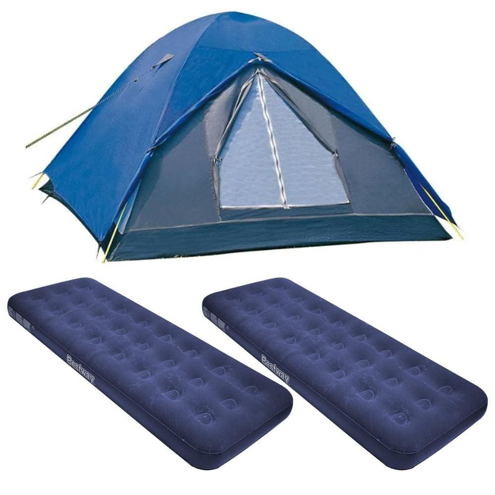 Barraca Nautika Fox 3 Pessoas + 2 Colchões Infláveis Bestway