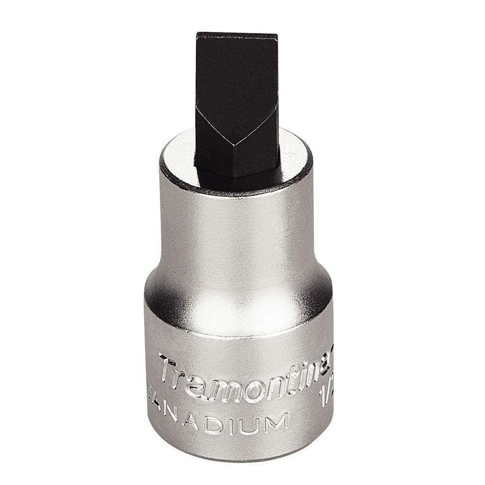 Soquete Em Aço Cromo Vanádio Ponta Chata Tamanho 10 - Encaixe 1/2” Tramontina Pro Tramontina