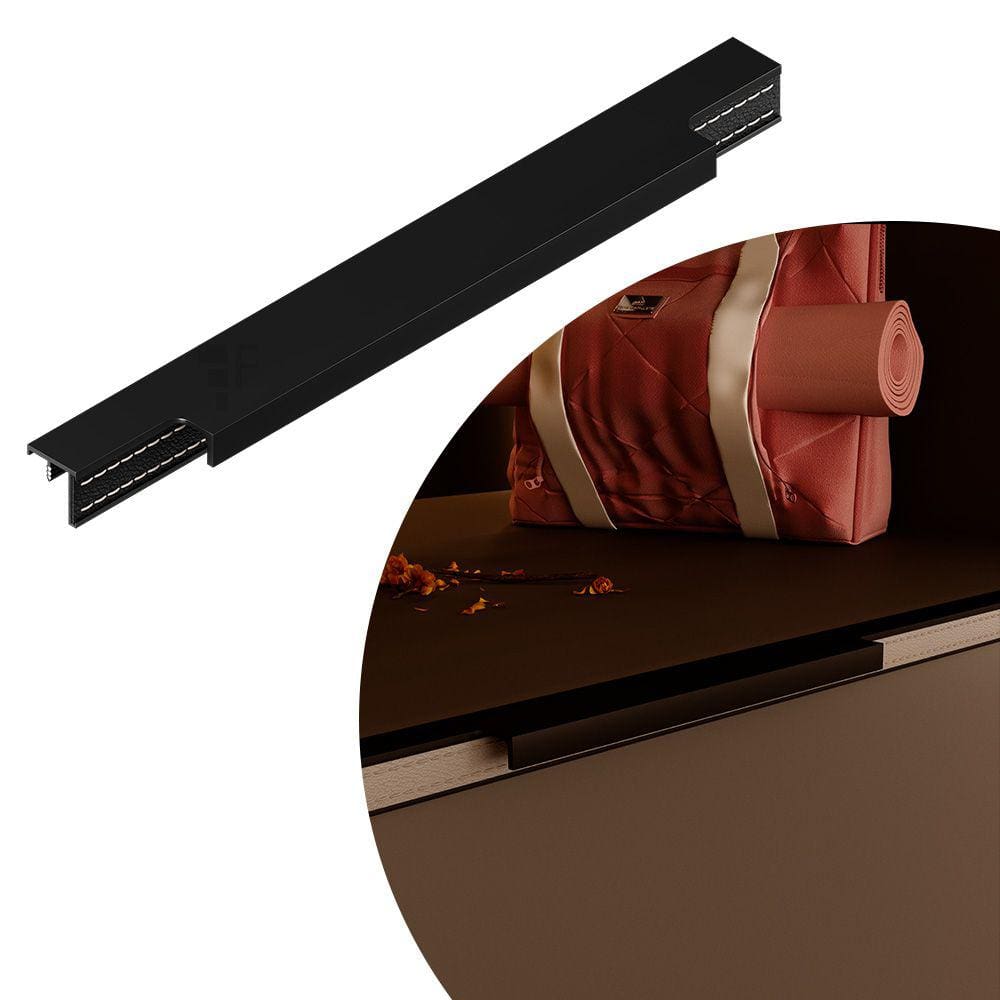 Puxador Recale IL 8040 - Black/Black - 400MM