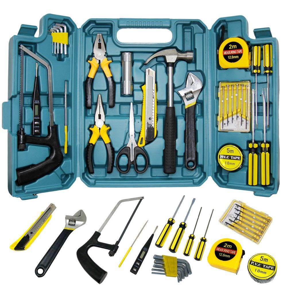 Kit Caixa 27 Ferramentas Embralumi Profissional Com Maleta Fenda Philips Multiuso