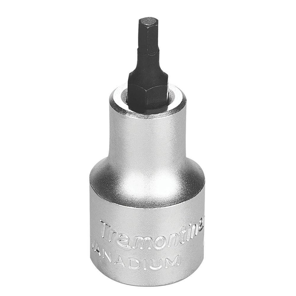 Soquete Em Aço Cromo Vanádio Ponta Hexagonal 4 Mm - Encaixe 1/2" Tramontina