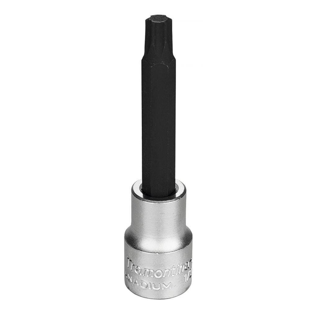 Soquete Longo Em Aço Cromo Vanádio Ponta Trafix T50 - Encaixe 1/2" Tramontina