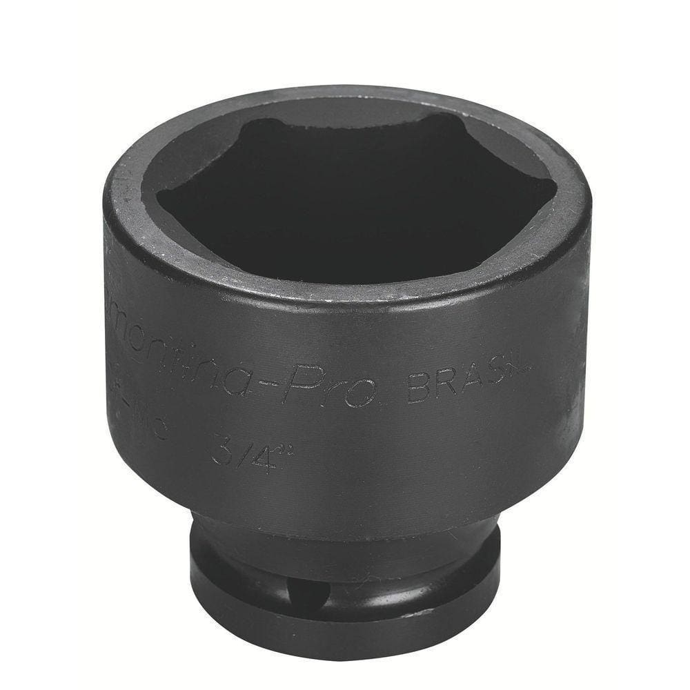 Soquete De Impacto Sextavado Em Aço Cromo Molibdênio 34 Mm - Encaixe 3/4`` Tramontina Pro Tramontina