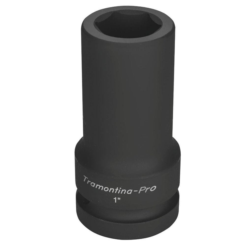 Soquete De Impacto Sextavado Longo Em Aço Cromo Molibdênio 30 Mm - Encaixe 1`` Tramontina
