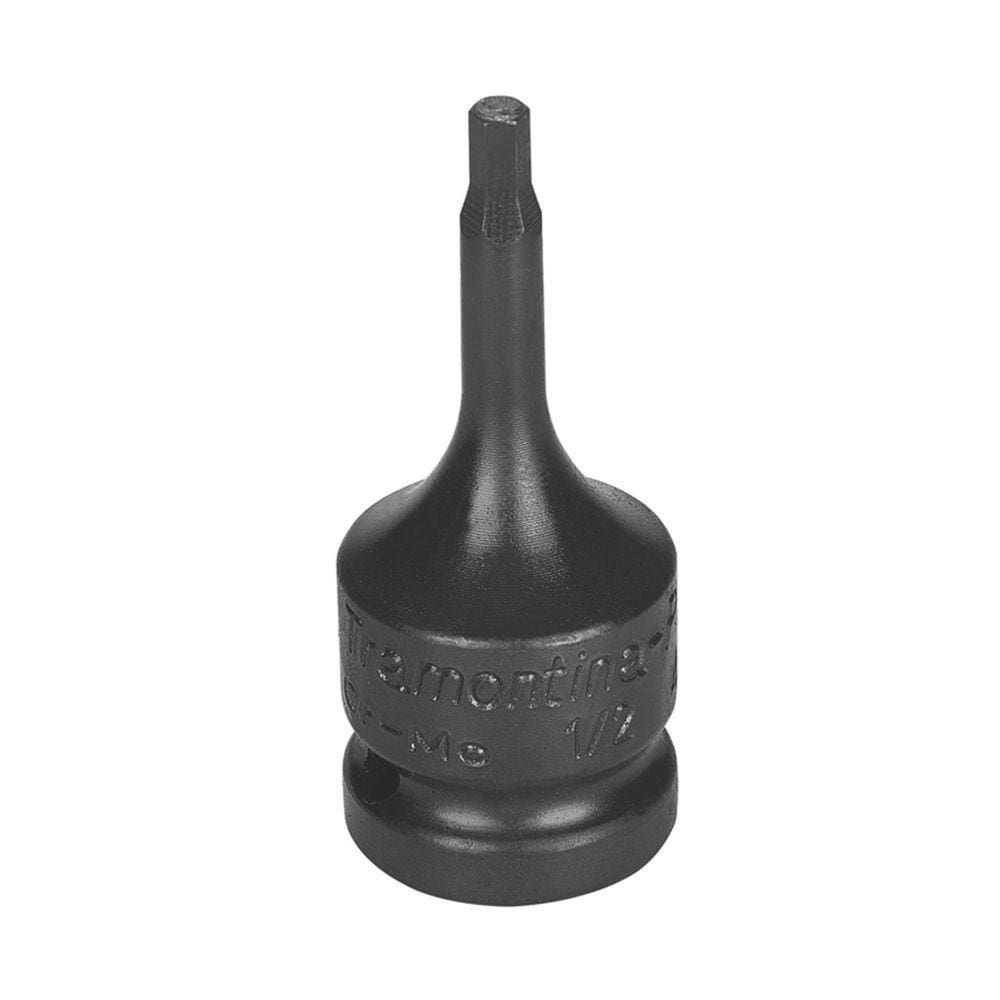 Soquete De Impacto Ponta Hexagopnal Em Aço Cromo Molibdênio 4 Mm - Encaixe 1/2`` Tramontina