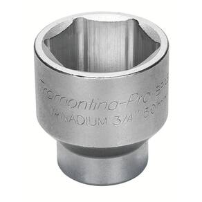 Soquete Sextavado Em Aço Cromo Vanádio 19 Mm - Encaixe 3/4" Tramontina
