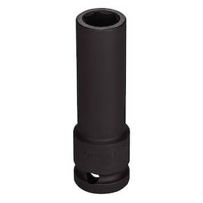 Soquete De Impacto Sextavado Longo Em Aço Cromo Molibdênio 17 Mm - Encaixe 1/2`` Tramontina
