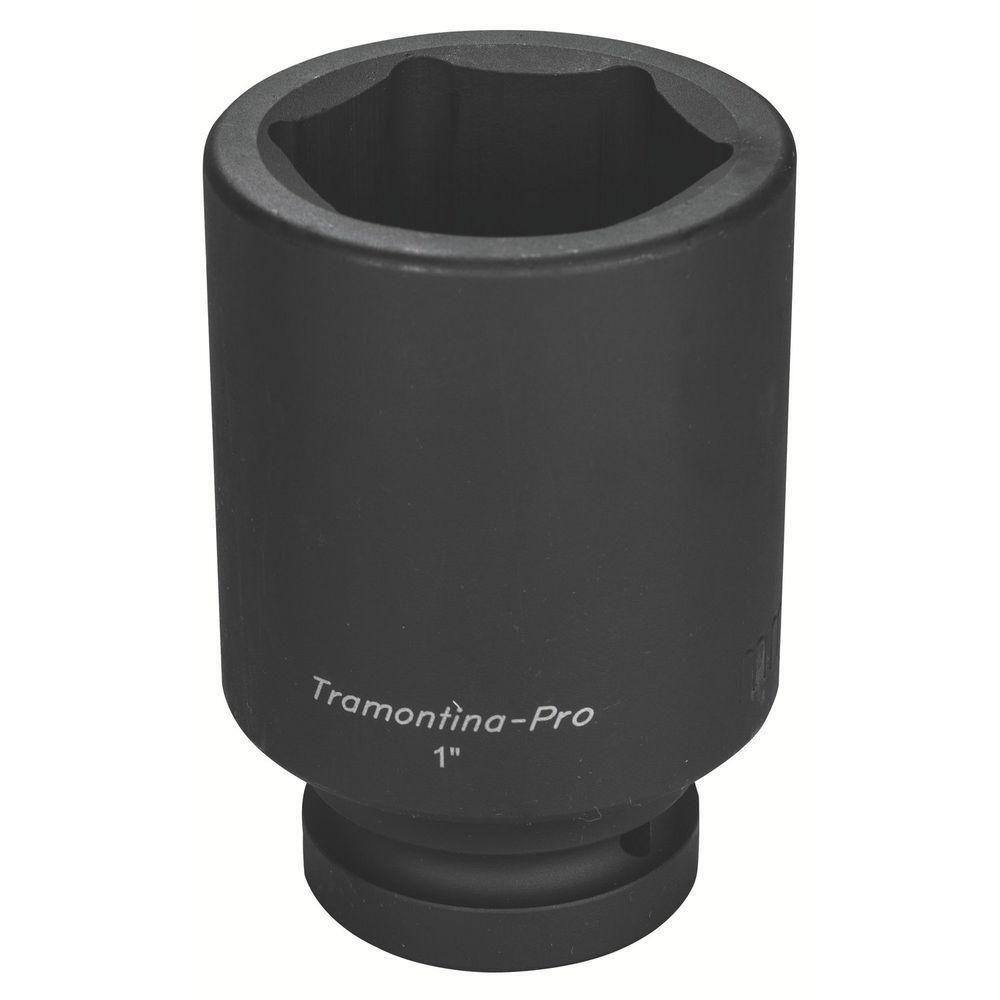 Soquete De Impacto Sextavado Longo Em Aço Cromo Molibdênio 60 Mm - Encaixe 1`` Pro