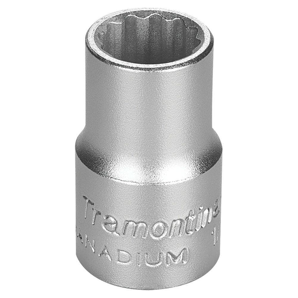 Soquete Estriado Em Aço Cromo Vanádio 1/2" - Encaixe 1/2" Tramontina Pro Tramontina