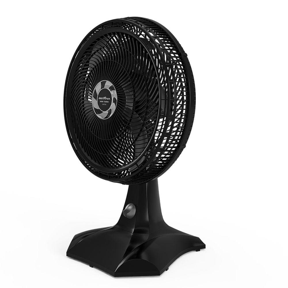 Ventilador de Mesa Britânia BVT301 com 6 Pás Preto