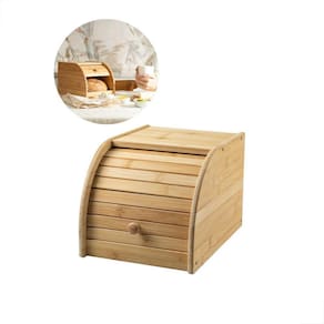 Porta Pão Bambu 27x20x18cm | Prático e Sustentável