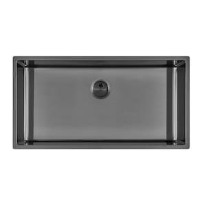 Cuba de Aço Inox 304 Black Matte + Válvula - Ref. 952307