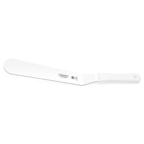 Espátula Para Confeiteiro 12" Tramontina Em Aço Inox E Cabo Branco Tramontina