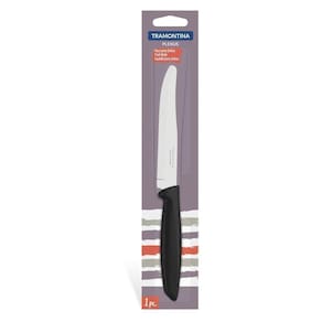 Faca Para Frutas Plenus Com Lâmina Em Aço Inox E Cabo De Polipropileno 5" Preto
