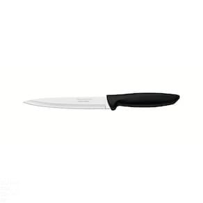 Faca Utility Tramontina Plenus Com Lâmina Em Aço Inox E Cabo De Polipropileno Preto 6" Tramontina