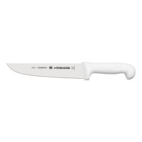 Faca Passador 12" Profissional Com Lâmina Em Aço Inox E Cabo Em Polipropileno Branco