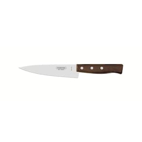 Faca Peixeira E Cozinha Tradicional Com Lâmina Em Aço Inox E Cabo Em Madeira Natural 6"