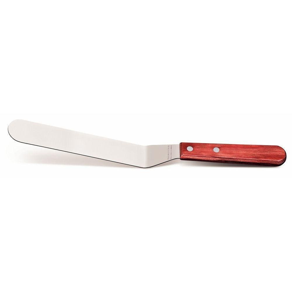 Espátula Para Confeiteiro 7" Tramontina Em Aço Inox Cabo Madeira Polywood Tramontina