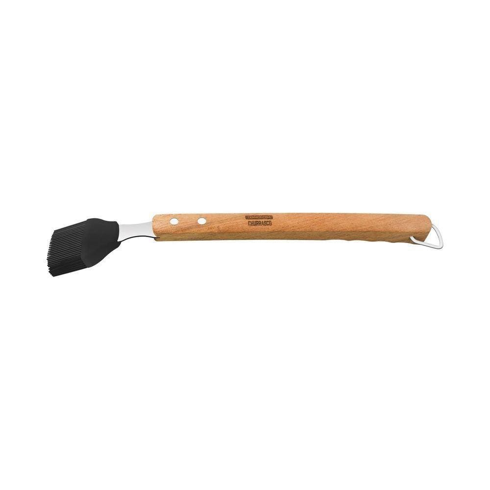 Pincel Tramontina Churrasco Com Lâmina Em Aço Inox E Cabo De Madeira 41,8 Cm Tramontina