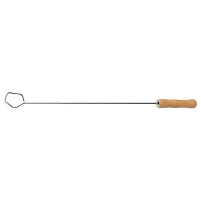 Espalhador De Brasas Churrasco Com Lâmina Em Aço Inox E Cabo De Madeira Natural 67 Cm