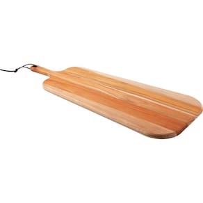 Tábua Para Antepasto Tramontina Provence Em Madeira Teca Fsc Com Cabo 65x27 Cm Tramontina