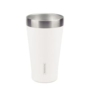 Copo Térmico Tramontina Exata Em Aço Inox Branco Sem Tampa 550 Ml Tramontina