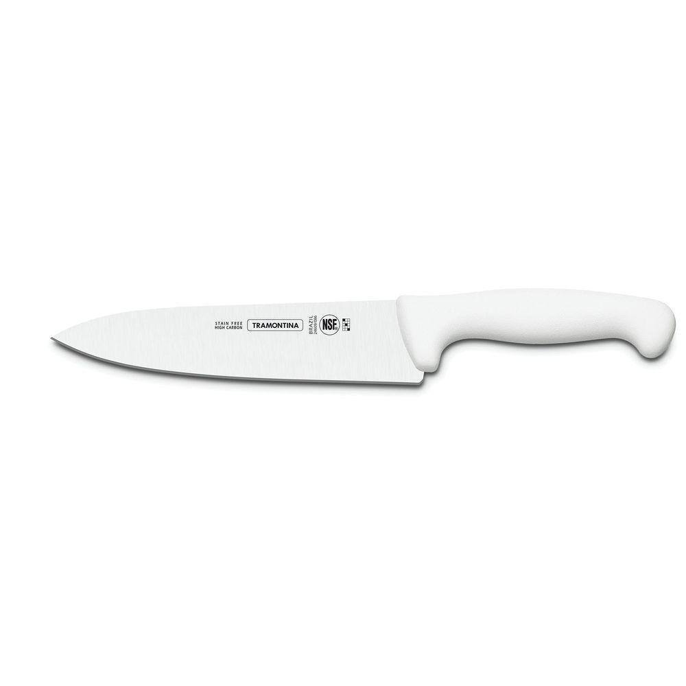 Faca Para Carne 12" Lâmina Aço Inox Tramontina Cabo Branco Tramontina