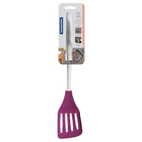 Espátula Com Serrilha Tramontina Movin Em Nylon Com Cabo De Aço Inox Lilas Tramontina