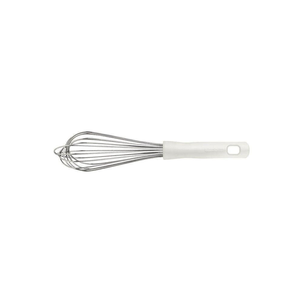 Batedor Manual Tramontina Profissional Em Aço Inox Com Cabo Em Polipropileno Branco 30 Cm Tramontina