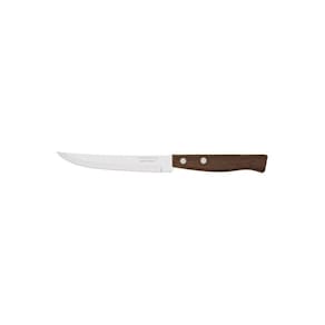 Faca Para Churrasco Tradicional Com Lâmina Em Aço Inox E Cabo Em Madeira Natural 5"