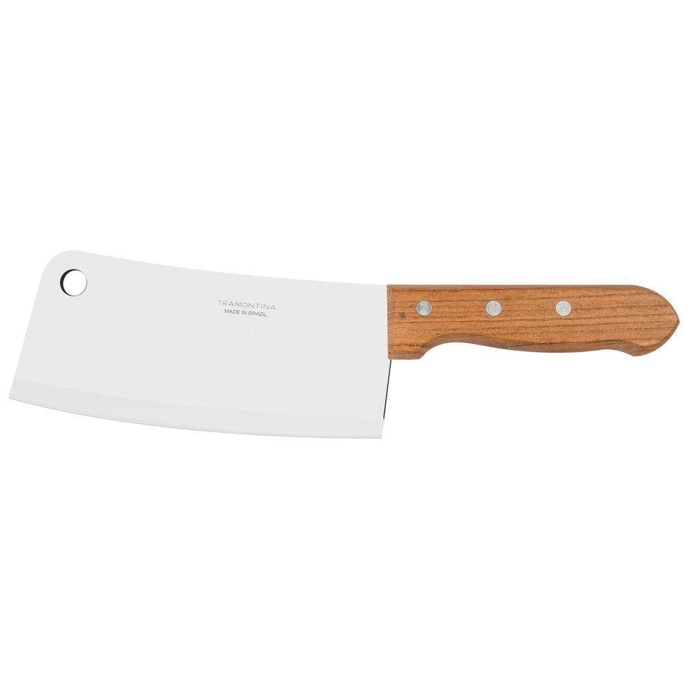 Cutelo 7" Lâmina Aço Inox Cabo Madeira Natural Tramontina