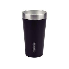 Copo Térmico Tramontina Exata Em Aço Inox Preto Sem Tampa 420 Ml Tramontina