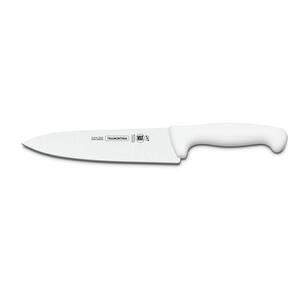 Faca Para Carne 10" Lâmina Aço Inox Profissional Tramontina Cabo Branco Tramontina
