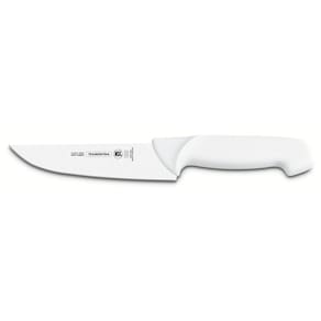 Faca Para Carne Profissional Tramontina 11" Em Aço Inox E Cabo Branco Tramontina