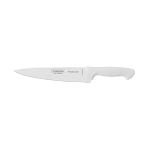 Faca Para Cozinha Premium Com Lâmina Em Aço Inox E Cabo De Polipropileno Branco 7"