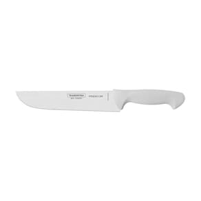 Faca Para Carne Premium Com Lâmina De Aço Inox E Cabo De Polipropileno Branco 8"