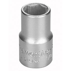 Soquete Sextavado Em Aço Cromo Vanádio 13 Mm - Encaixe 1/2" Tramontina Pro Tramontina