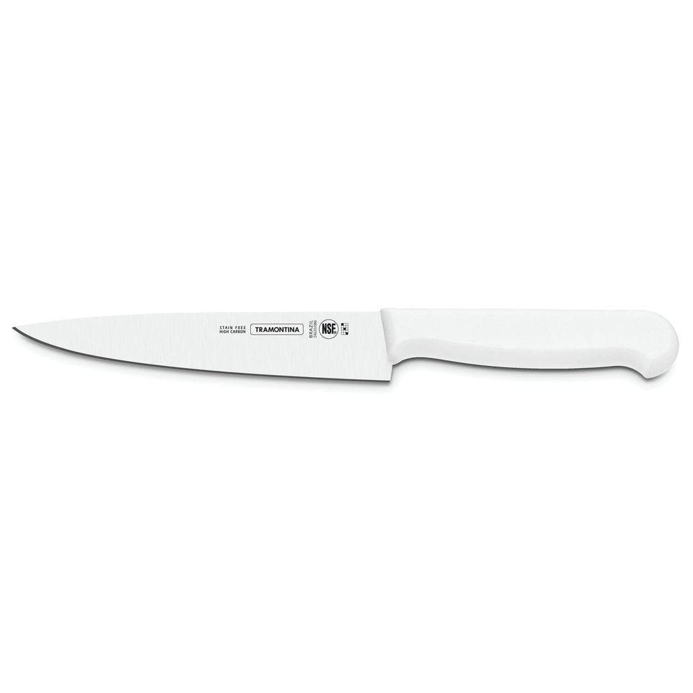 Faca Para Carne 6" Lâmina Em Aço Inox E Cabo Branco Tramontina Profissional Tramontina