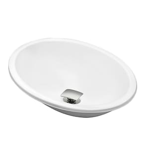 Cuba Pia Banheiro Sophia com Valvula Click Inox Branco